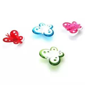 캐릭터자석홀더 총 나비 20P 5포장 메모꽂이 메모홀더 (KYR-WFH125Q)