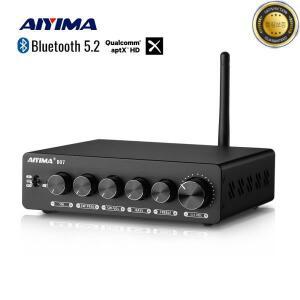 AIYIMA B07 TPA3255 홈 앰프 블루투스 2.1 채널 전원 오디오 스피커 패시브 액티브 서브우퍼 AUX RCA 300W