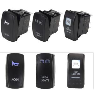 LED 라이트 바 UTV  폴라리스용  캔암 매버릭 커맨더 로커 스위치  DC12-24V 조명  윈치 후방 전방
