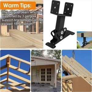 304 스테인리스 스틸 퍼골라 지붕 라이저 빔 브래킷 새들형 유연한 마운트 캐노피 지지 프레임 부식 저항