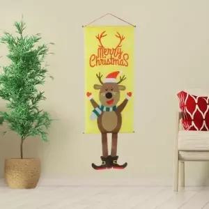 ( )벽장식 루돌프 포스터 크리스마스데코 사슴 벽걸이 소품 크리스마스 장식 인테리어 꾸미기 가랜드 성탄