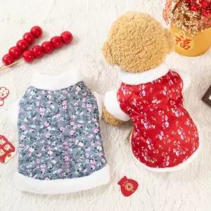 강아지 옷 할머니조끼 애견옷 누빔 조끼 겨울