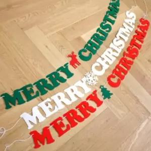 (색상 단일상품)크리스마스 벽장식 펠트 가랜드 트리 장식 만들기 꾸미기 인테리어소품 어린이집 파티 데코