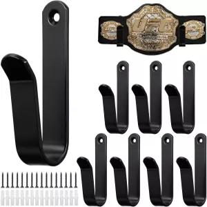 HFYZZ 8Pcs 레슬링 벨트 벽걸이 디스플레이 홀더 세트 WWE 걸이 정리에 적합 레슬러 챔피언십 걸이용