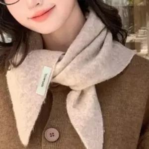 삼각 숄 머플러 쁘띠 스카프 겨울 울 100 6컬러 여성