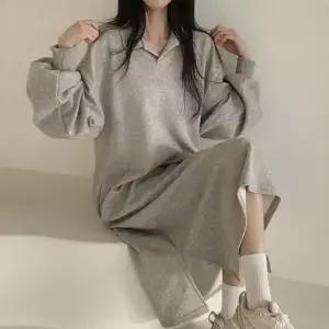 여성원피스 겨울 오픈 기모안감 롱원피스 가을 여성 카라 가을겨울원피스 3컬러