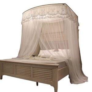 캐노피 공주 침실 아이방 레이스 침대캐노피