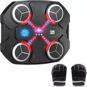 om토 뮤직 복싱 머신 타겟 스포츠 장난감 점수 기능 글러브 스마트 블루투스 펀칭 장비 훈련 소년 소녀 5+