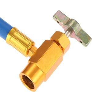 에어컨 리필 R134a 가스 냉매 충전 도구 어댑터 오픈 밸브 파이프