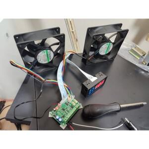선풍기 속도 컨트롤러 섀시 PWM 온도 제어 조절, 냉각 거버너 LED 디스플레이, RS485, DC 12V, 6A