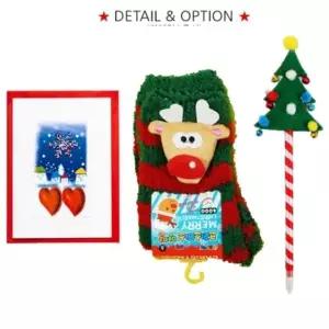 ( )크리스마스선물 볼펜 수면양말 어린이 아동 산타 양말 선물 세트 단체선물 어린이집 유치원 학원