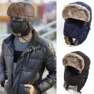 겨울 낚시 등산 겨울 귀달린 모자 여행 패션 털모자 여자 낚시용 마스크 여행따뜻한 스타일 남녀공용
