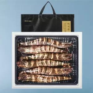 시그니쳐 크랩세트 13호 킹타이거 자연산새우 1kg  6-8미)