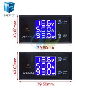 LCD 디지털 전압계 전류계 전력계 검출기 테스터 모니터 48V 60V 72V DC 0-100V 10A 1000W