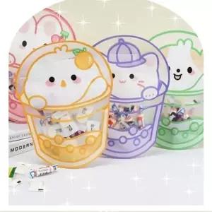 [사러왕애니멀 지퍼 구디백 사탕 포장지 귀여운 포장봉지 크리스마스 간식 봉투 단체 선물 행사 답례품