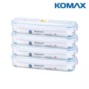 코멕스 바이오킵스 밀폐용기 직사각S 1L X 4개
