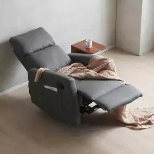 에보니아 리브 1인용 수동 리클라이너 에어레더 / 1인 쇼파 소파