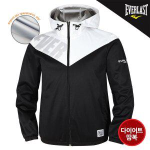 [에버라스트] 남녀공용 다이어트땀복 후드집업자켓 E-530UBK 헬스복 사우나자켓  운동복트레이닝복