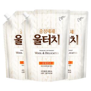 피죤 울터치 중성세제 겸용 리필 1.3L 3개