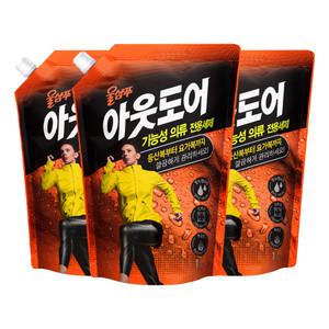 애경 울샴푸 아웃도어 캡리필 1L 3개