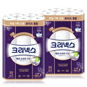 크리넥스 데코앤소프트 수딩플러스 25M 30롤(24+6)x2팩 /두루마리 휴지