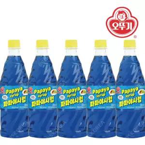 오뚜기 파파야향 슬러시시럽 1kg X 5개 슬러쉬 원액 음료