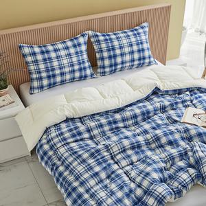 모던하우스 멀티체크, 네이비, 퀸차렵이불, 200x230, 1개