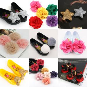 핸드메이드 슈즈코사지 꽃코사지 DIY 고무신 플랫 캐릭터 아동 여성 펄 쉬폰 액세서리