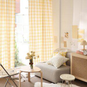 [벨라이프]플레이드 체크 커튼 2color