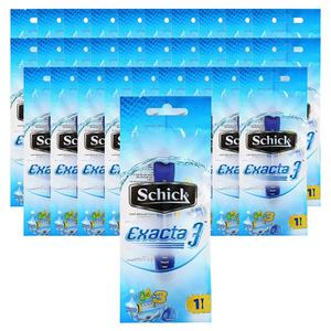 쉬크 이그젝타3 센서티브 휴대용 면도기 1입 x 30개 3중날 여행용 일회용