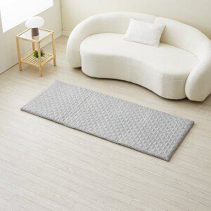 [한일좋은자리] 탄소섬유 토퍼 접이식 매트리스 사계절용 라이트그레이 미니싱글