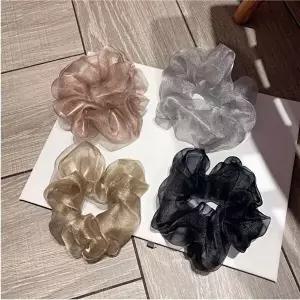 모던 시스루 고급 곱창 헤어 밴드 머리 끈-WBD476A