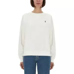 화이트 크루넥 리브드 커프 롱 슬리브 맨투맨 211935582 009WHITE