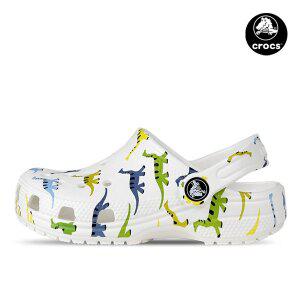 [크록스] 클래식 캐릭터 프린트 클로그 다이노소어 키즈 주니어 슬리퍼 샌들 209695-9DH