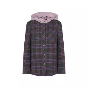 [크로커다일레이디]후드넥멀티체크아우터형셔츠_CLDWBL203