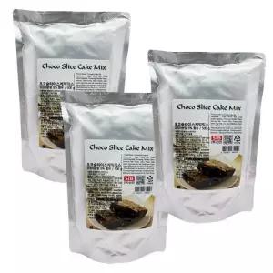 초코슬라이스 케익믹스 500g 3개 브라우니믹스 베이킹재료