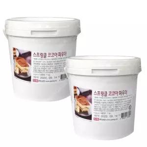 선인 스프링클 코코아 파우더 1kg 2개 초코데코 빙수재료