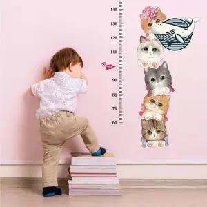 [하프클럽/알티피아]아기 성장측정 스티커 유아 키재기 벽면 장식