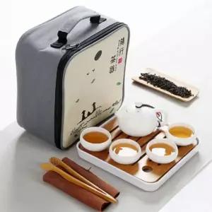 여행용 다도 다기세트 화이트차판