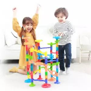 레일조립 탑만들기 창의블록 유리구슬 마블런 놀이교구 손주선물 생일선물 어린이집