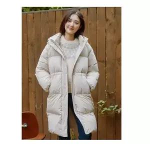 폴햄 여성 후드 스트링 롱다운 PHE4JP2190A