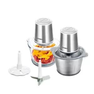 리빙센스 전동 초퍼 다지기 풀세트 스테인리스 대용량 강력모터 2단속도 분리세척 야채고기마늘 다용도