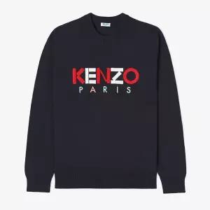 [겐조]20SS 겐조 남성 파리 자수 로고 니트 블랙 5PU217 3LC 99