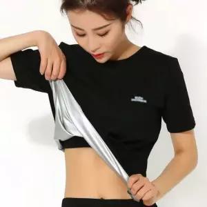 여성 블랙 땀복 반팔 티셔츠 트레이닝 헬스복 운동복