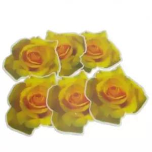 장미 모티브 티컵 받침대 커피잔 코스터 컵 홀더