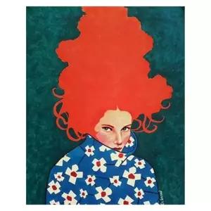 OH-M 명화 유화그리기 A-303 빨간머리 여인 40x50 가구 인테리어 인테리어소품 액자 퍼즐 그림 사진액자