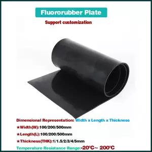 호환  불소 고무 플레이트 불소 고무 시트 FKM 플레이트 보드 오일 열 부식 산성 저항 THK11.52345mm WL100