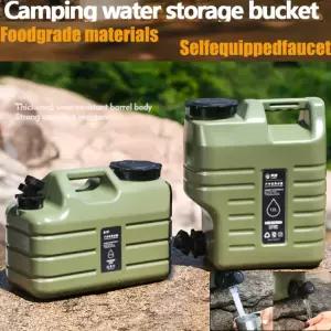 누출 등산장비 PE 캠핑 25L 있는 분리형 물 이상적 방지식품 수도꼭지가 용기 등급 저장 소재하이킹에