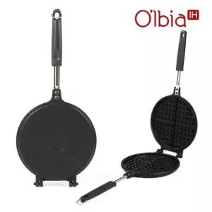 인덕션가능 와플팬 원형 크로플 토스트팬 샌드위치팬