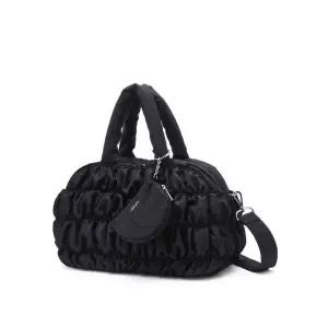 질스튜어트 뉴욕 액세서리 보우러플 네이비 나일론 셔링 패디드 토트백 핸드백 가방 4306413